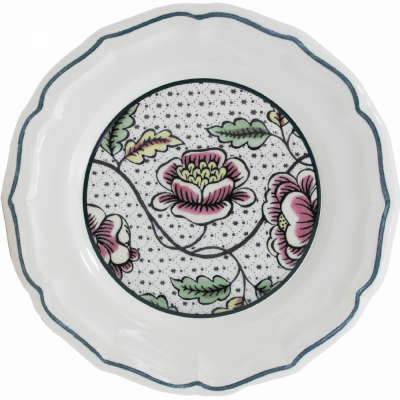 Тарелка под канапе с розами