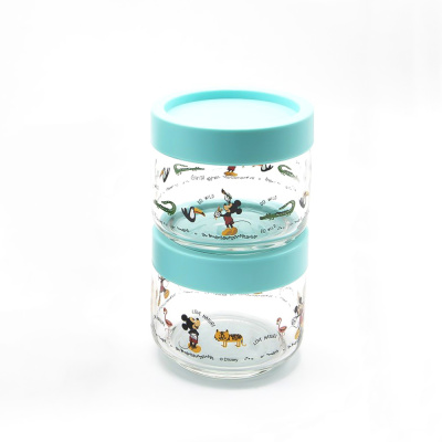 Набор банок 325мл зеленая крышка 2шт JUNGLE Disney