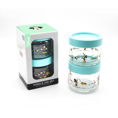 Набор банок 325мл зеленая крышка 2шт JUNGLE Disney