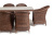 "Эспрессо" обеденная группа плетеная, цвет коричневый